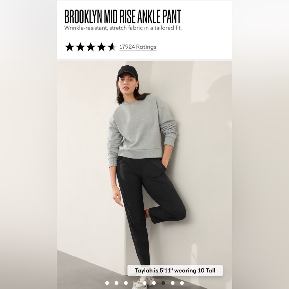 Athleta Brooklyn Mid Rise Ankle Pant